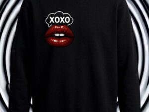 Bluza Lips XOXO Czarna